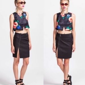 Very J Faux Leather Skirt